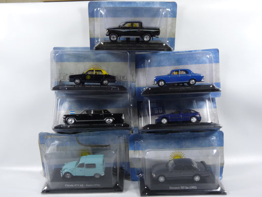 KAS-K Lot de 7 Voitures 1/43 Modèles cassés Salvat Argentine BROKEN MODELS