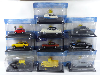 KAS-Q Lot de 10 Voitures 1/43 Modèles cassés Salvat Argentine BROKEN MODELS