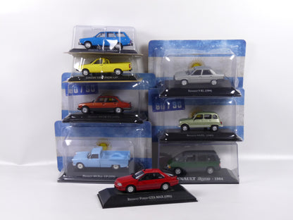 KAS-T Lot de 8 Voitures 1/43 Modèles cassés Salvat Renault BROKEN MODELS