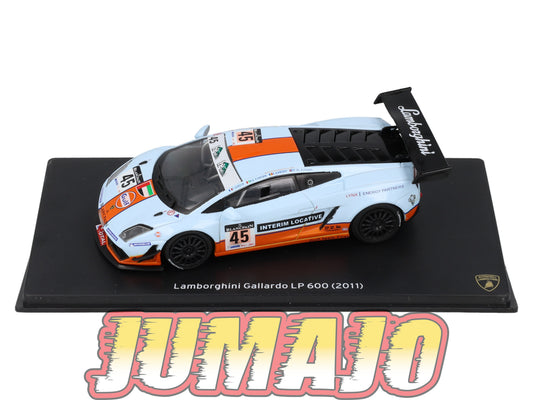 LB43 voiture 1/43 IXO LAMBORGHINI : Gallardo LP 600 Gulf 2011