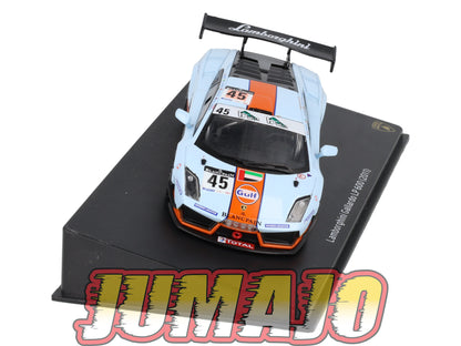 LB43 voiture 1/43 IXO LAMBORGHINI : Gallardo LP 600 Gulf 2011