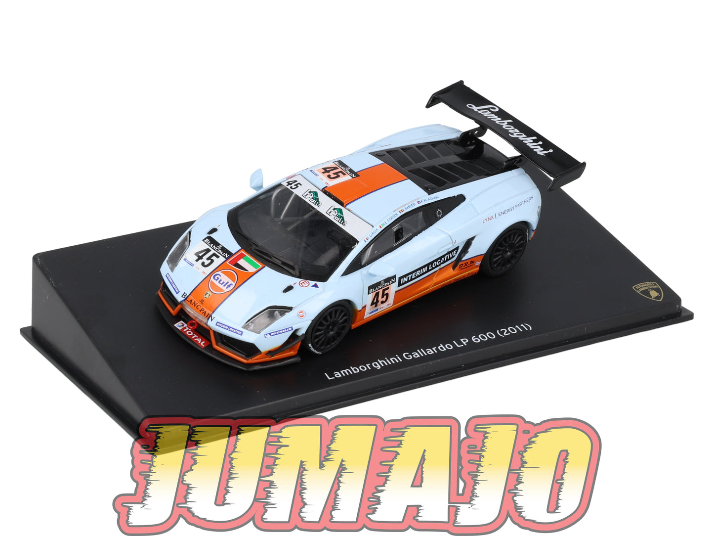LB43 voiture 1/43 IXO LAMBORGHINI : Gallardo LP 600 Gulf 2011