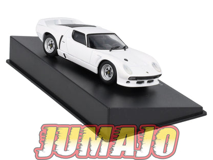 LB61 voiture 1/43 IXO LAMBORGHINI : Miura SVJ Roadster 1981 Blanche