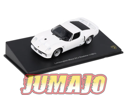 LB61 voiture 1/43 IXO LAMBORGHINI : Miura SVJ Roadster 1981 Blanche