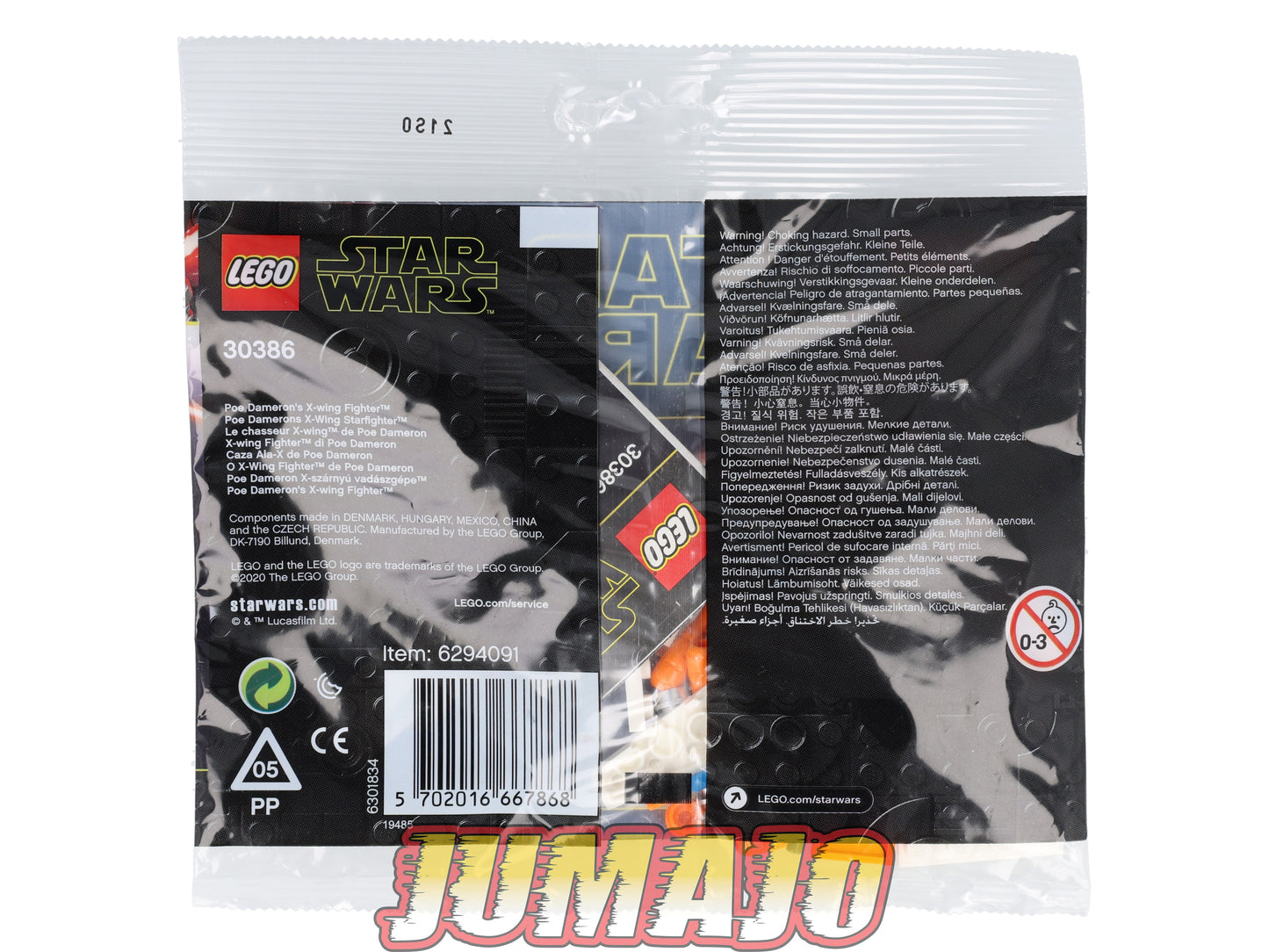 LEG64 Figurine LEGO Star Wars Polybag 72 pièces : 30386 POE Dameron's X-Wing Fighter