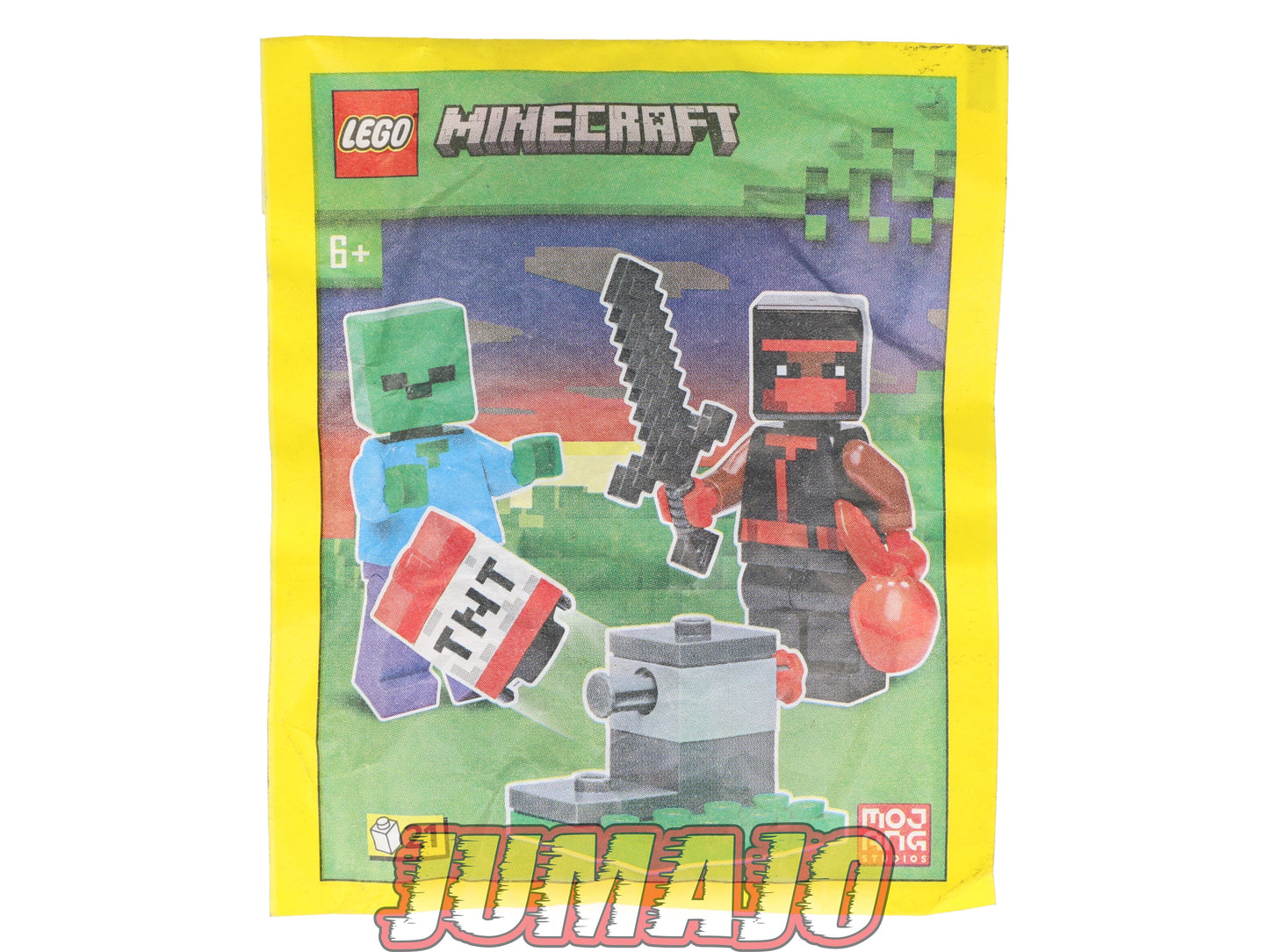 LEG71 Figurine Polybag LEGO Minecraft 21 pièces : 662304 Ninja Et le Zombie