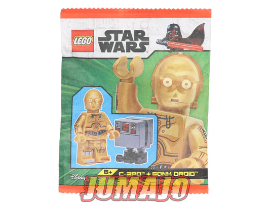 LEG76 Figurine LEGO Star Wars Polybag 16 pièces 912310 C-3PO + Gonk Droid