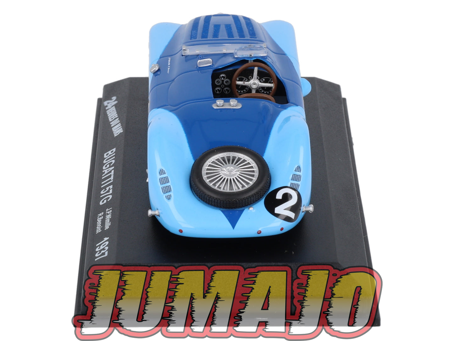 LM19 Voiture 1/43 IXO 24 Heures Le Mans BUGATTI 57G #2 Winner 1937 JP Wimille