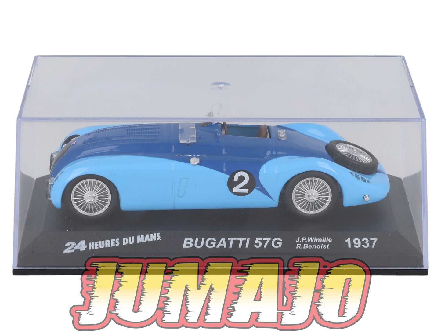 LM19 Voiture 1/43 IXO 24 Heures Le Mans BUGATTI 57G #2 Winner 1937 JP Wimille