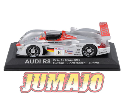 LM208 Voiture 1/43 IXO 24 Heures Le Mans AUDI R8 #8 Winner 2000 F.Biella