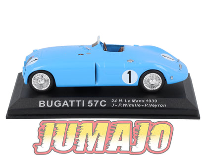 LM238 Voiture 1/43 IXO 24 Heures Le Mans BUGATTI 57C #1 Winner 1939 Wimille