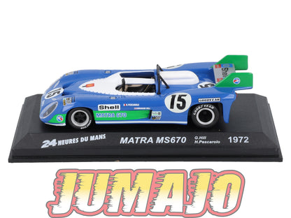 LM27 Voiture 1/43 IXO 24 Heures Le Mans : MATRA MS670 #15 Winner G.Hill 1972