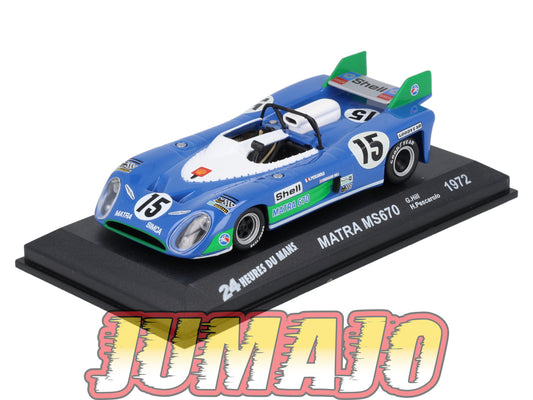 LM27 Voiture 1/43 IXO 24 Heures Le Mans : MATRA MS670 #15 Winner G.Hill 1972