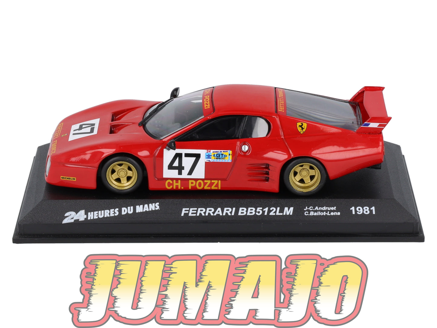 LM32 Voiture 1/43 IXO 24 Heures Le Mans FERRARI BB512LM #47 1981 Andruet