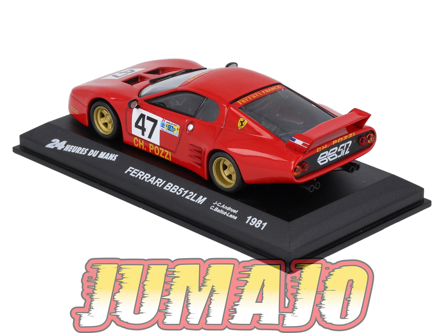 LM32 Voiture 1/43 IXO 24 Heures Le Mans FERRARI BB512LM #47 1981 Andruet