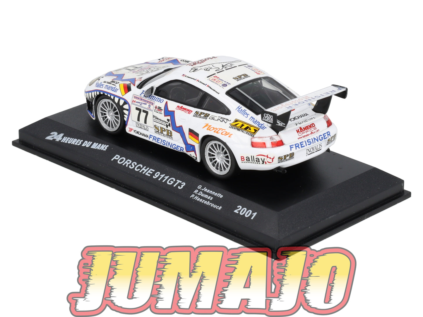 LM63 Voiture 1/43 IXO 24 Heures Le Mans PORSCHE 911 GT3 #77 2001 G Jeannette
