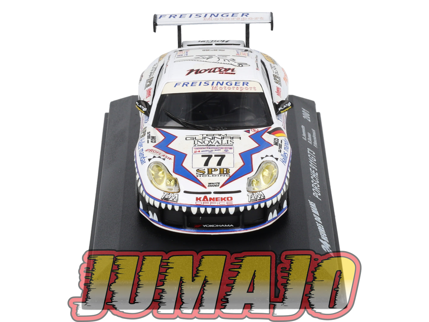 LM63 Voiture 1/43 IXO 24 Heures Le Mans PORSCHE 911 GT3 #77 2001 G Jeannette