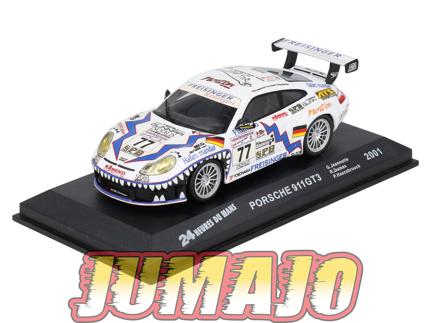 LM63 Voiture 1/43 IXO 24 Heures Le Mans PORSCHE 911 GT3 #77 2001 G Jeannette
