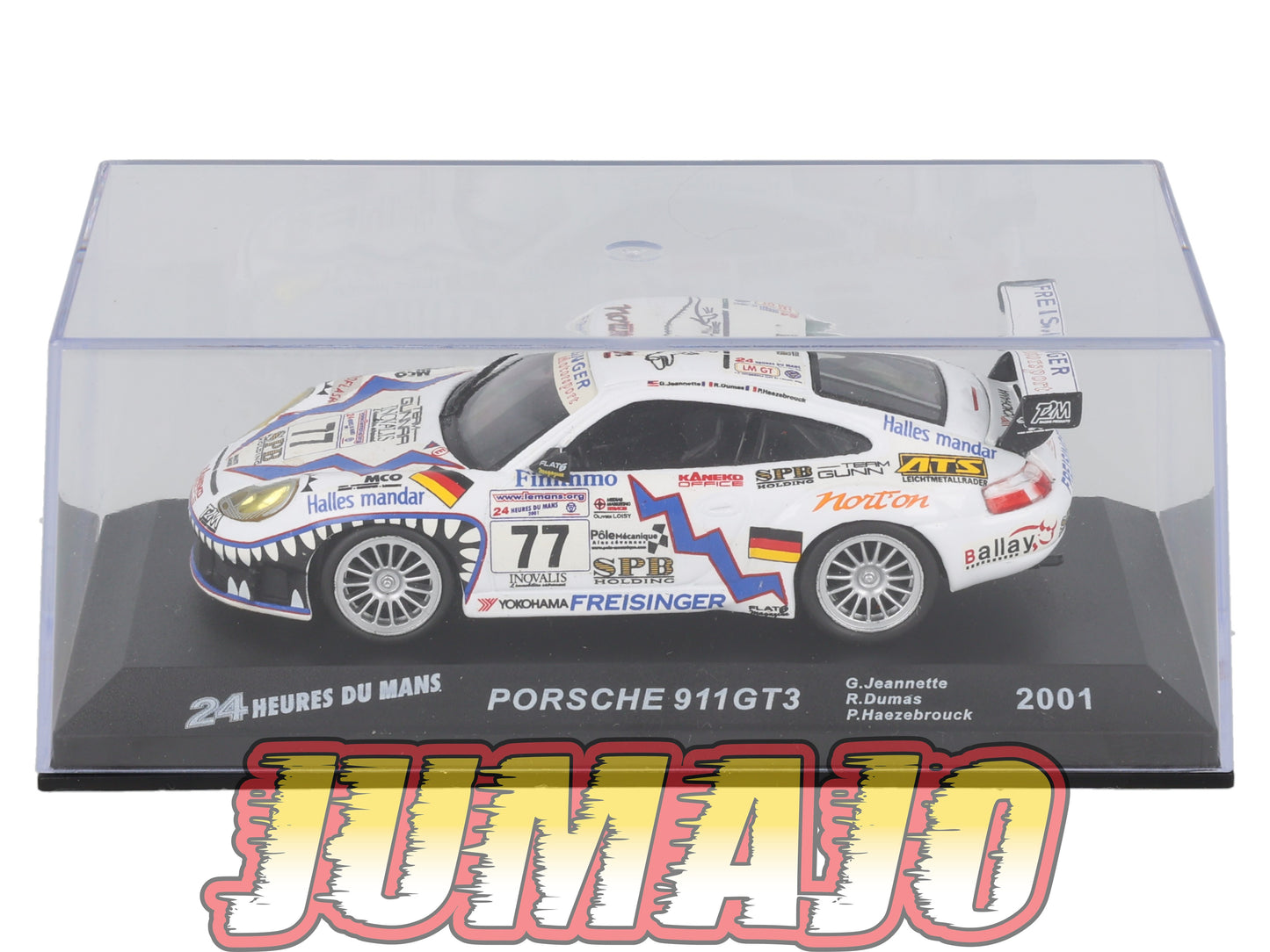 LM63 Voiture 1/43 IXO 24 Heures Le Mans PORSCHE 911 GT3 #77 2001 G Jeannette