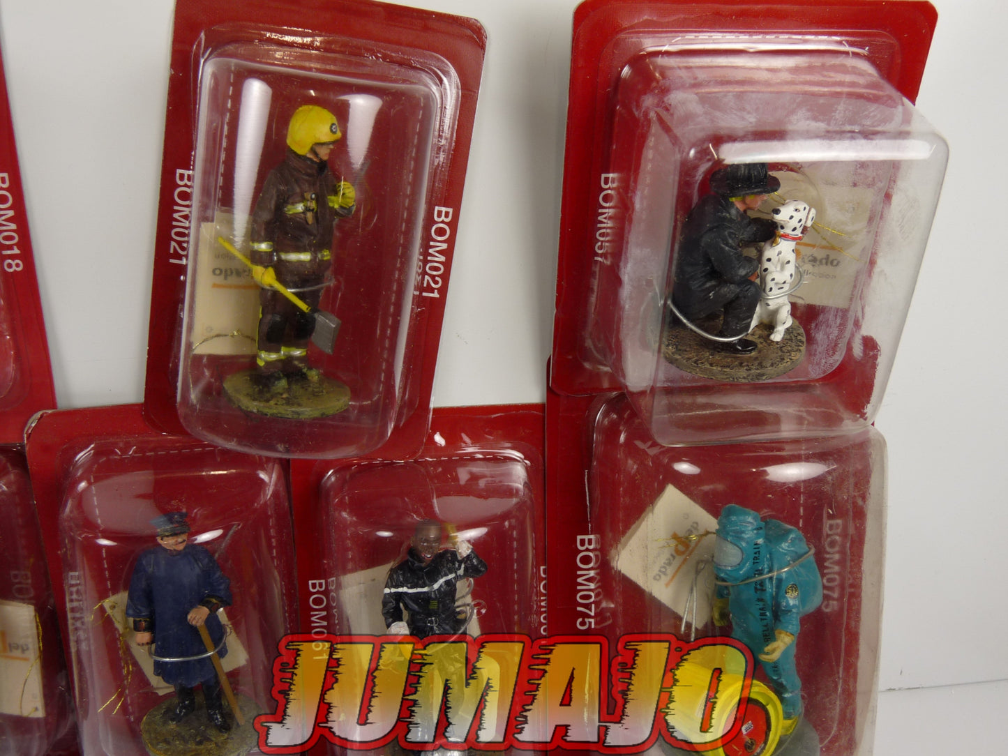 P5 lot de 9 SOLDATS POMPIERS DEL PRADO 1/32 USA FRA ESP ITA UK