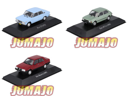 LOT 3 Voitures 1/43 SALVAT Autos Inolvidables : FIAT 125 / 147 / regatta