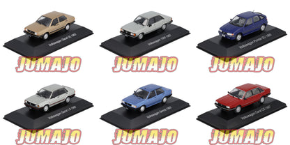 LOT 6 Voitures Volkswagen 1/43 SALVAT Autos Inolvidables : Carat CD Gacel 1.8 et GL Senda Pointer 1500