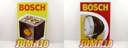 Lot de 2 PLAQUES PUBLICITAIRE tôlée embossée 20x30cm Bosch