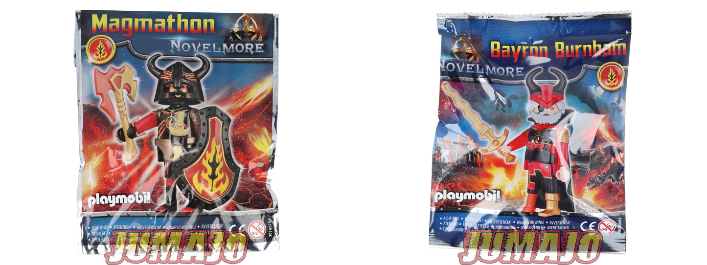 Lot de 2 PLAYMOBIL Novel More Magmathon + Bayron Burnham