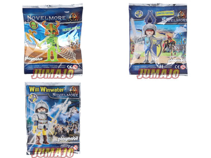 Lot de 3 PLAYMOBIL Novel More Knight Rolan + General McGriffin + Skeleton Warrior
