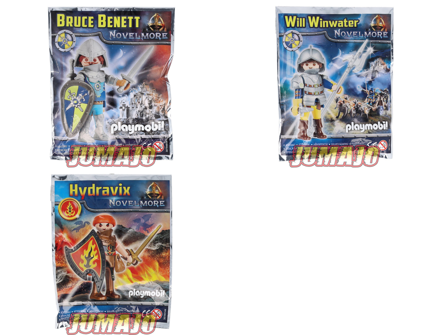Lot de 3 PLAYMOBIL Novel More Bruce Benett + Will Winwater + Hydravix
