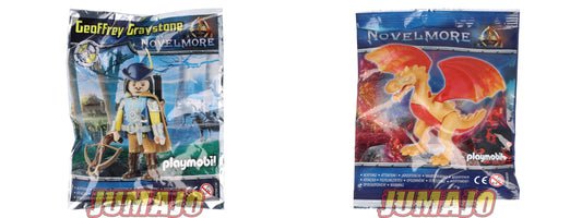 Lot de 2 PLAYMOBIL Novel More Dragon + Geoffrey Graystone