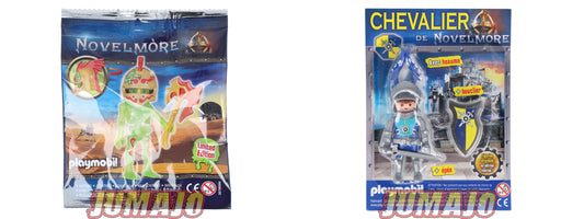 Lot de 2 PLAYMOBIL Novel More Skeleton Warrior + Chevalier