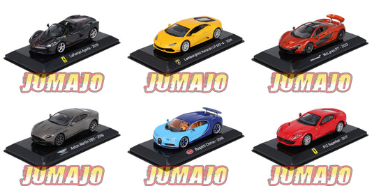 LOT SC1-> SC6 1/43  Supercars Aperta + superfast + Huracan + Chiron + P1 + DB11