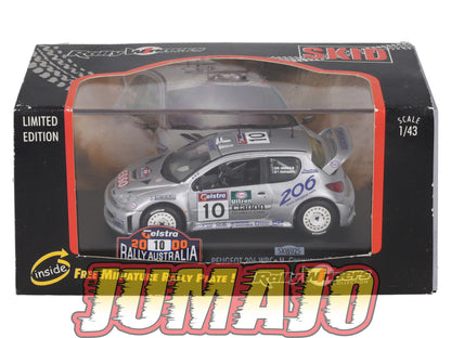 LUX100 Voiture 1/43 SKID Rally Winners : PEUGEOT 206 WRC 2000 #10 M.Gronholm