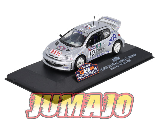 LUX100 Voiture 1/43 SKID Rally Winners : PEUGEOT 206 WRC 2000 #10 M.Gronholm