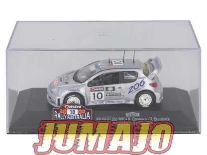LUX100 Voiture 1/43 SKID Rally Winners : PEUGEOT 206 WRC 2000 #10 M.Gronholm