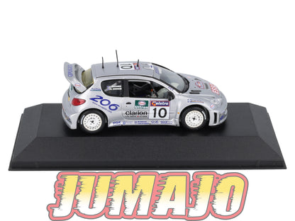 LUX100 Voiture 1/43 SKID Rally Winners : PEUGEOT 206 WRC 2000 #10 M.Gronholm