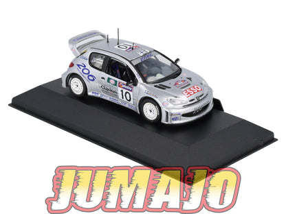 LUX100 Voiture 1/43 SKID Rally Winners : PEUGEOT 206 WRC 2000 #10 M.Gronholm