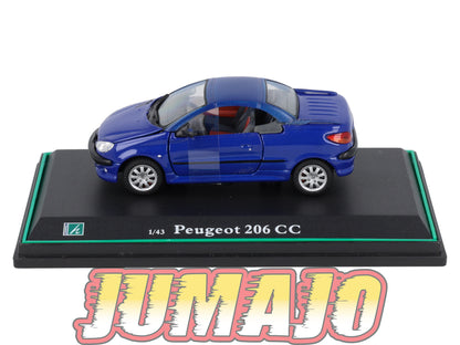 LUX102 Voiture 1/43 CARARAMA : PEUGEOT 206 CC (Cabriolet)