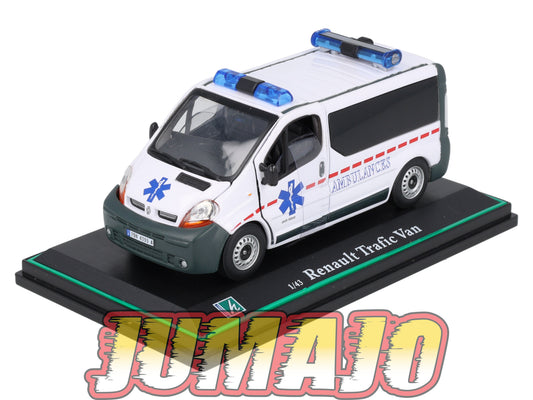 LUX103 Voiture 1/43 CARARAMA : RENAULT Trafic Ambulance (Dci 100)
