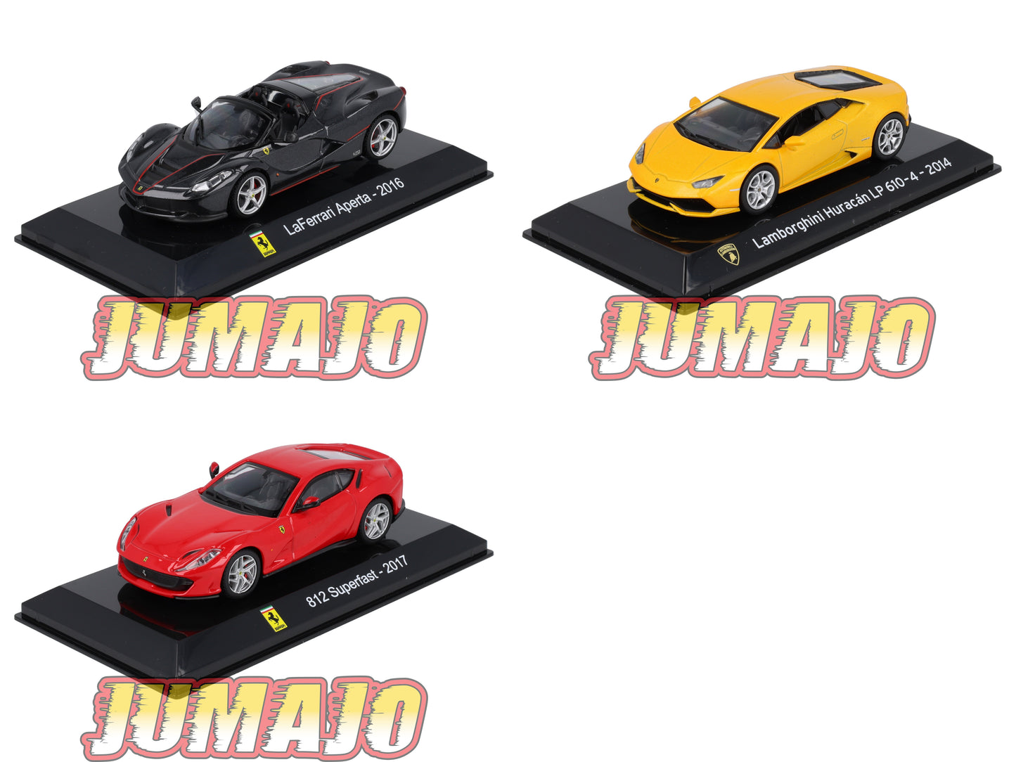 LOT SC1/SC2/SC6 1/43 SALVAT Supercars FERRARI Aperta + superfast + Huracan