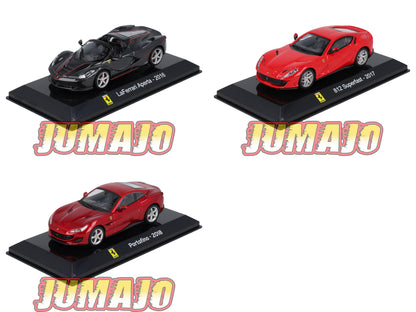 Lot de 3 Voitures 1/43 Ixo Salvat FERRARI LaFerrari + 812 Superfast + Portofino (SC1+SC6+SC8)