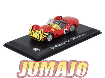 MAS39 voiture 1/43 LEO models MASERATI TIPO61 Nassau trophy 1961 Schroeder