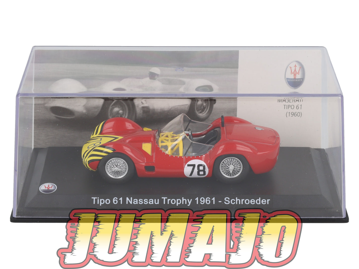 MAS39 voiture 1/43 LEO models MASERATI TIPO61 Nassau trophy 1961 Schroeder