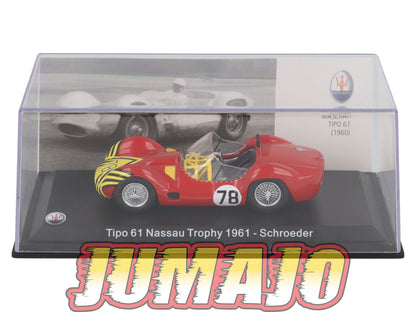 MAS39 voiture 1/43 LEO models MASERATI TIPO61 Nassau trophy 1961 Schroeder