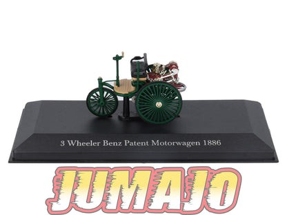 MB26 Voiture 1/43 IXO Altaya Mercedes-Benz 3 Wheeler Benz patent Motorwagen 1886