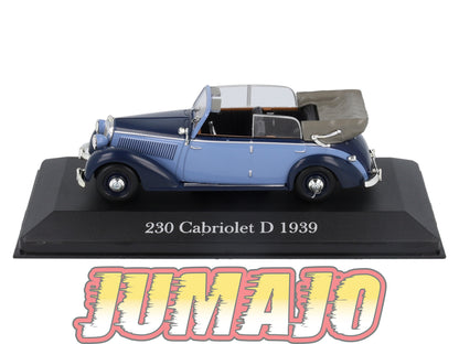 MB31 Voiture 1/43 IXO Altaya Mercedes-Benz 230 Cabriolet D 1939