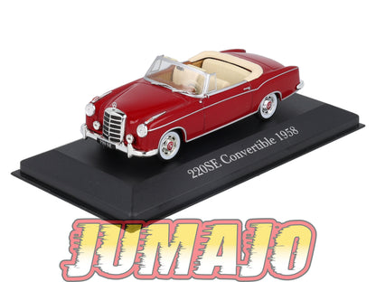 MB3 Voiture 1/43 IXO Altaya Mercedes-Benz 220 SE Convertible 1958