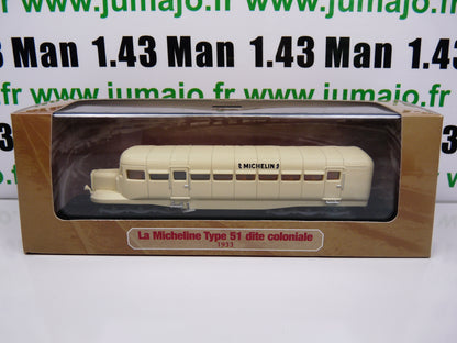 MEA7 MICHELINES & Autorails train SNCF 1/87 HO : La Micheline Type 51 dite coloniale 1933
