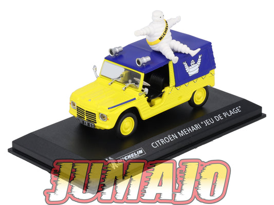 MICH13 voiture 1/43 IXO altaya MICHELIN : CITROEN Mehari Jeu de plage